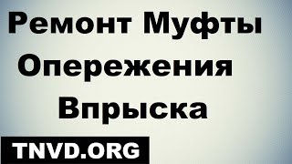 Ремонт Муфты Опережения Впрыска