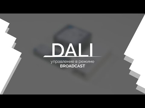 Видеоурок 1. DALI — управление в режиме Broadcast.