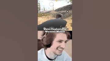 Insane Water Explosion In COD Mobile Vs Warzone Mobile 🥶 #codm #shortsfeed #wzm #codwzm #shorts