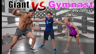 Gymnast vs Giant! Who is Stronger? Compilation