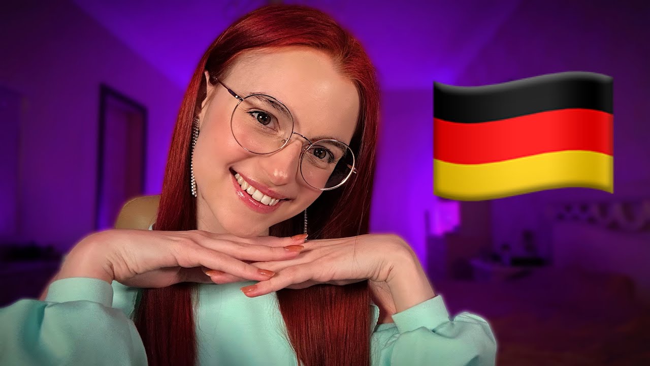 АСМР | Пытаясь говорить по-немецки, расслабляющая рука звучит быстро - супер покалывание для сна