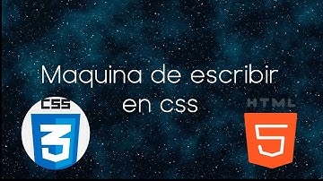 Efecto maquina de escribir con css