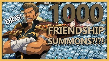 1000 friendship summons, but every time I get Dios it speeds up