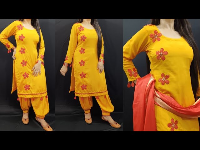 patch work | Embroidery suits design, Embroidery suits punjabi, Embroidery  suits