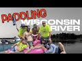 Paddling on the Wisconsin River