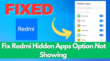 Fix Redmi Hidden Apps Option Not Showing | Hide App Option Missing (MIUI)