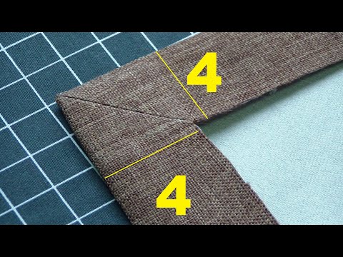 How to Sew a Corner. Sewing Mitered Corners