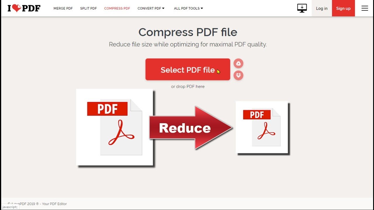 How to Instantly Reduce PDF File Size Online Easily YouTube
