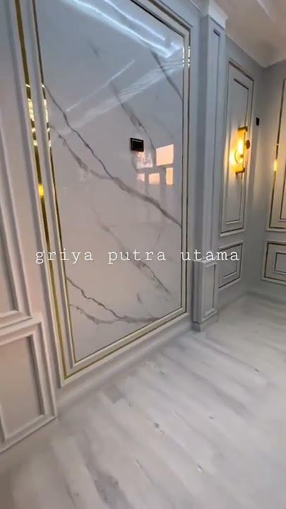 RUANG TAMU MEWAH #kontraktor #gypsum #wallpaper #moulding #kaca #shortvideo