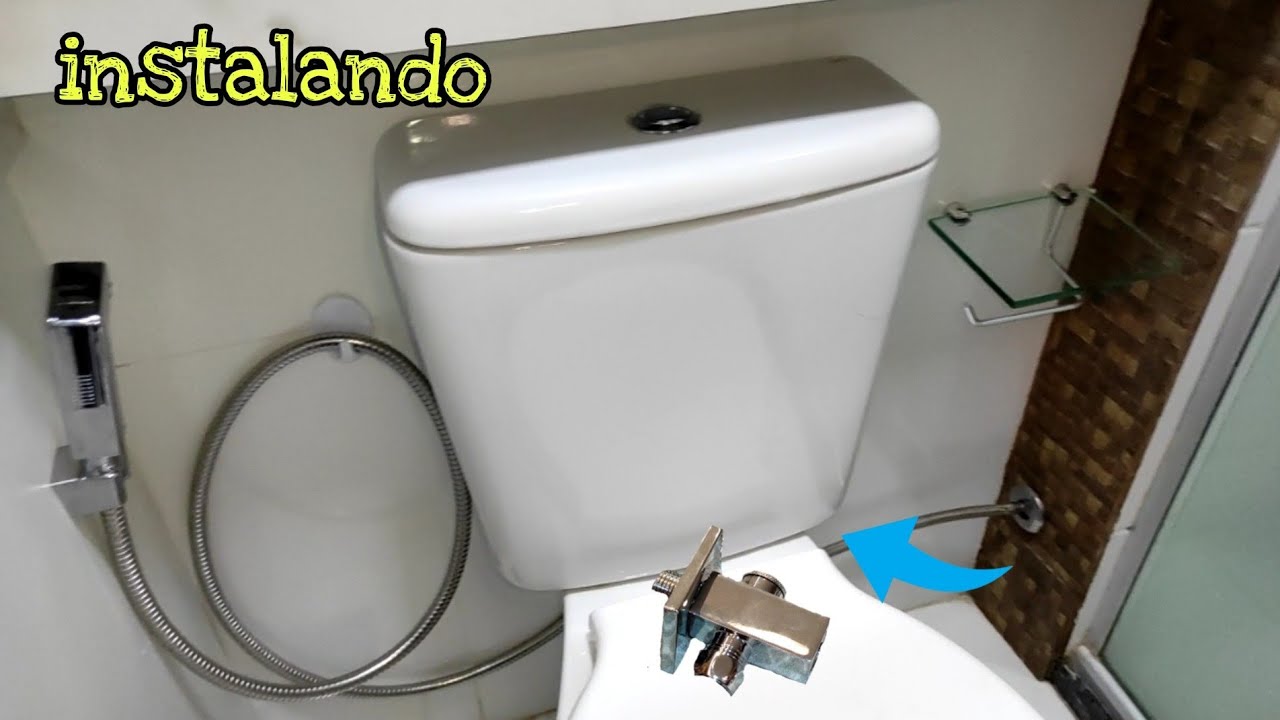 Instalando ducha higiênica na entrada da caixa acoplada | adaptação
