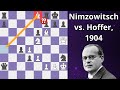 A Spectacular Coffeehouse Chess Combo - Nimzowitsch vs. Hoffer, 1904