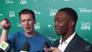 Chris Evans and Anthony Mackie