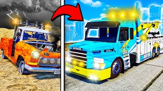 Repairing ABANDONED Tow Trucks in GTA 5! screenshot 1