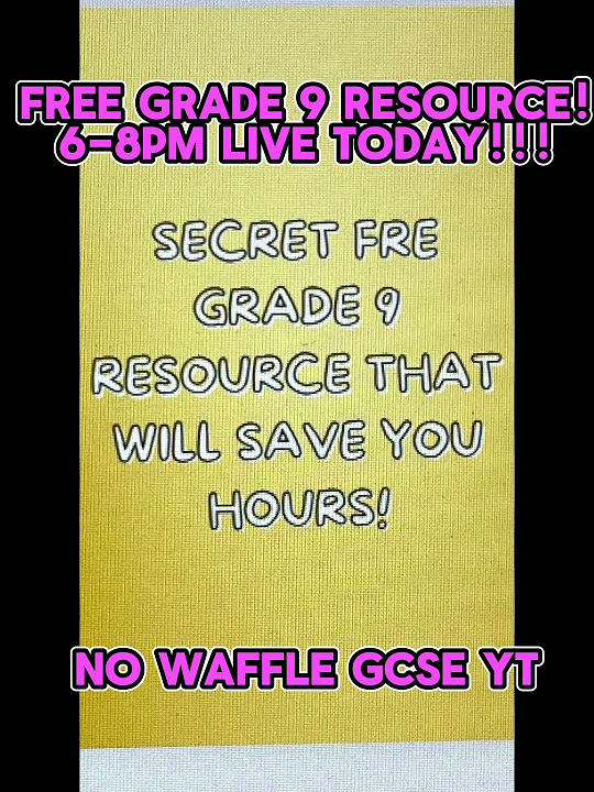 Grade 9 GCSE RS paper 2 Livestream 67pm today! Suprise gift resource! YouTube