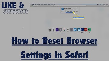 How to Reset Browser Settings in Safari
