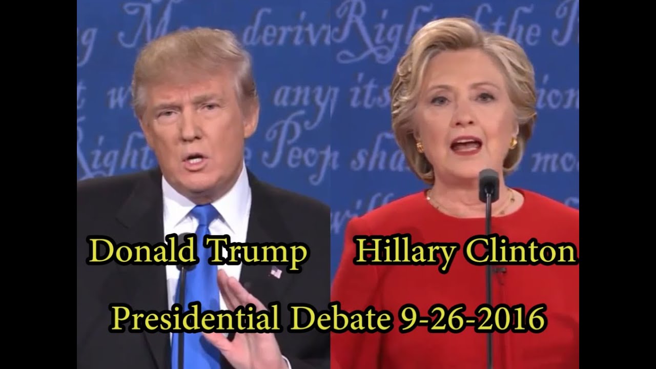 9-26-16 | Presidential Debate | Donald Trump vs. Hillary Clinton (Full ...