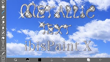 [Tutorial] Shiny Chrome text effect on ibisPaint x | Metallic text