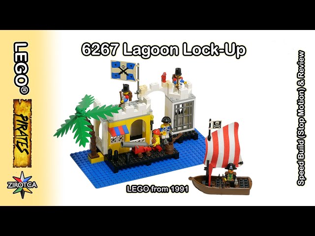 LEGO 6267 Lagoon Lock Up - Speed Build Review | Vintage LEGO 1991 -