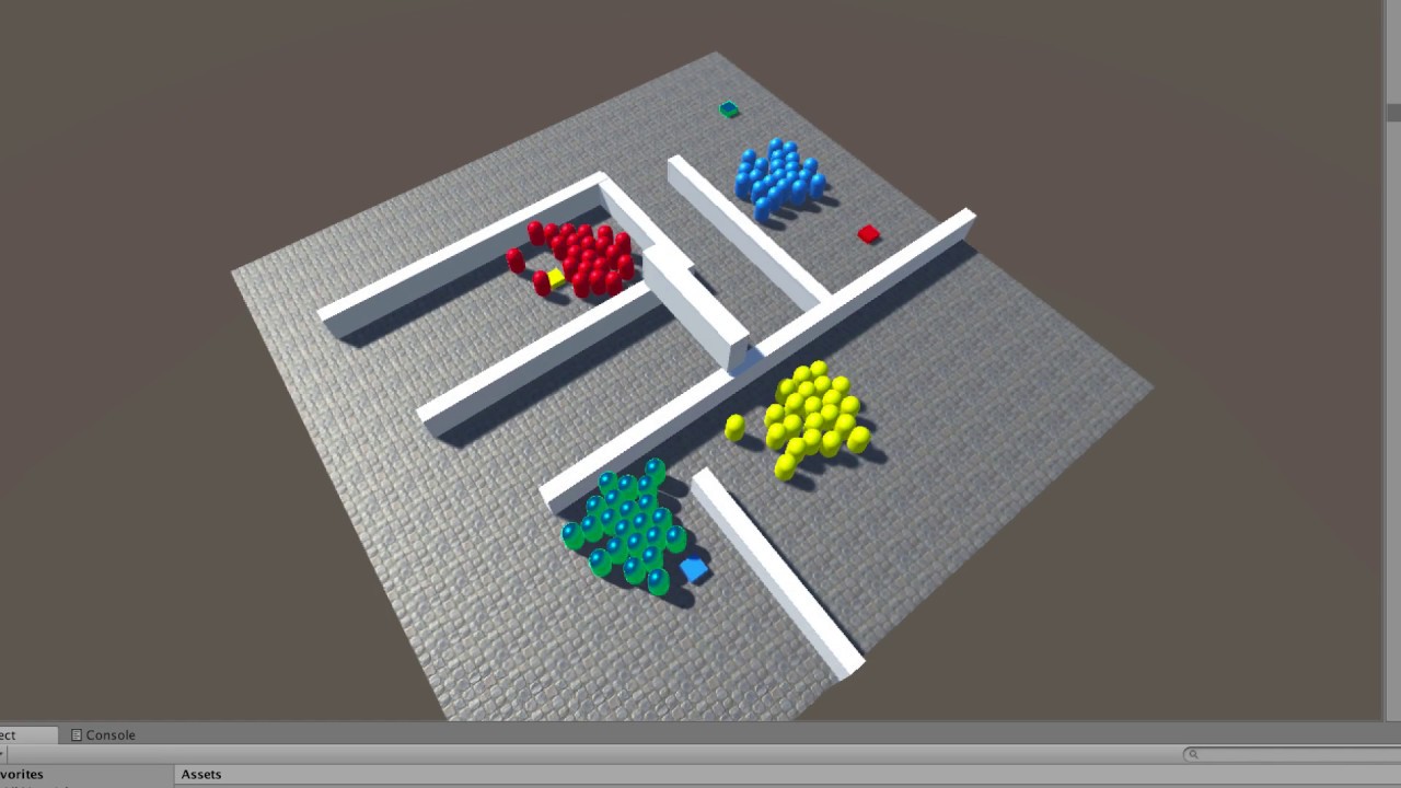 3ds Crowd Behaviours on a Dynamic Navmesh in Unity Part 1