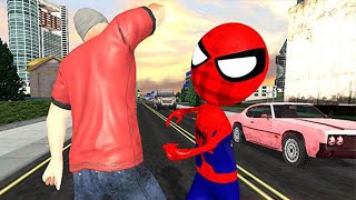 Policeman Detective Stickman Game - Android Gameplay - Spider Police Officer On Duty screenshot 4