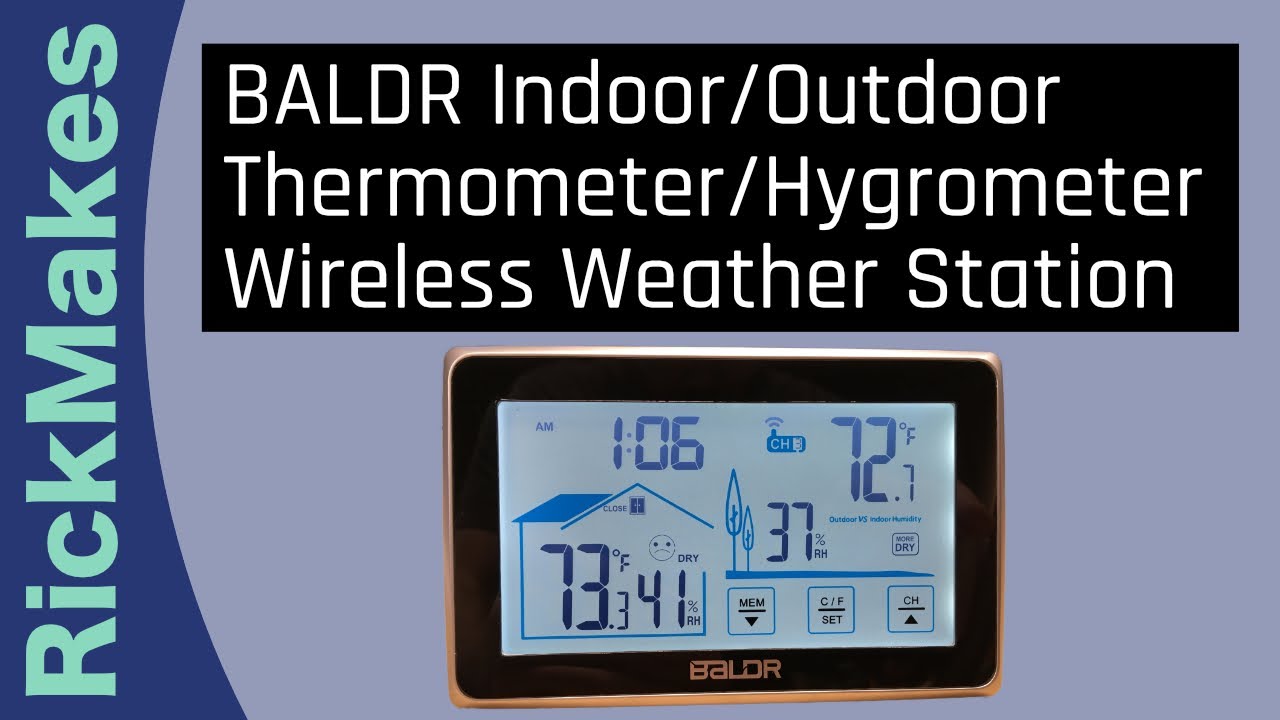 Wireless Indoor and Outdoor Weather Station with Hygrometer