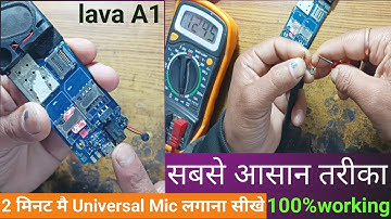 Lava A1 Mobile Mic Problem! China Mobile Not Working! Mic Solution.........