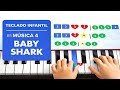 Aula de Teclado para Crianças 🦈| Baby Shark