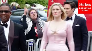 ProPalestinian Protesters Demonstrate As Attendees Of White House Correspondents' Dinner Arrive