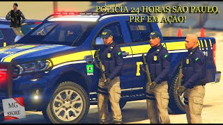 GTA 5 LSPDFR São Paulo, Blitz e ação com a PRF. Agente prf esfaqueado! #lspdfr #gta #gta #jogospc