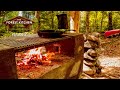 Barbecue (BBQ) Ham and Eggs | The Forest Kitchen | Off Grid Log Cabin Build, Ep.6 S1