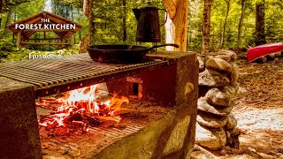 Barbecue (BBQ) Ham and Eggs | The Forest Kitchen | Off Grid Log Cabin Build, Ep.6 S1