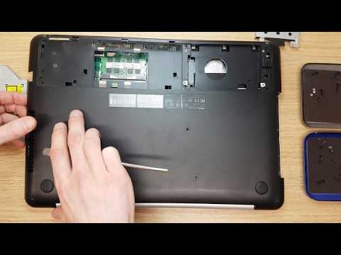 Asus N552V disassemble a laptop to completely clean the motherboard and replace the thermal paste