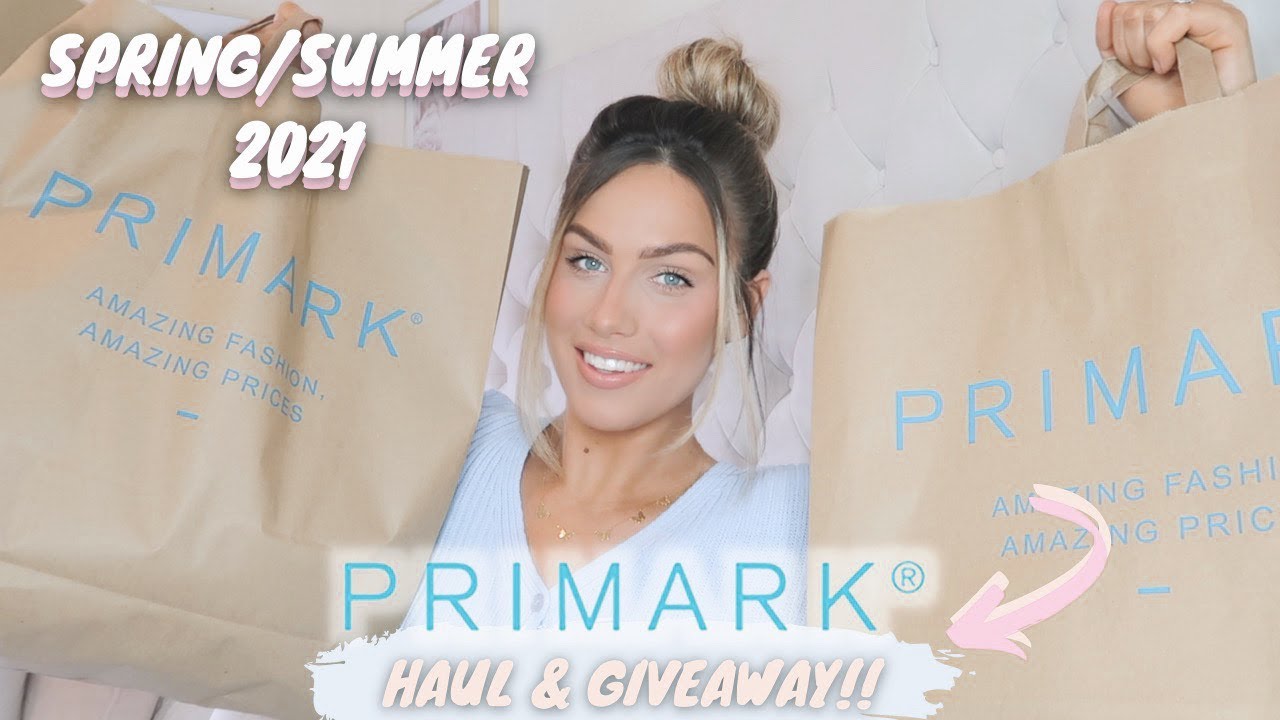HUGE £250 PRIMARK HAUL!! £100 Voucher Giveaway.. New In Spring Summer 2021! 🖤🖤