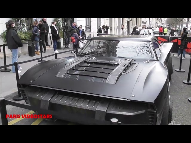 Video: Batmobile from The BATMAN @ Paris 22 february 2022 ( DC movie with Robert Pattinson & Zoe Kravitz )