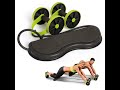 Abdominal wheels roller stretch multifunctional resistance pull rope muscle trainer exercise