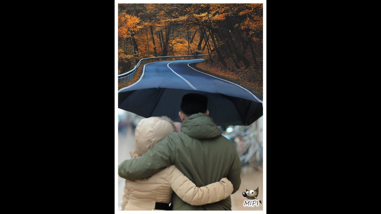 Créez une fusion entre deux thèmes de photos avec GIMP en utilisant le masque de calque -transition