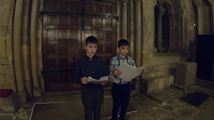 William and Edward Cook sing I wonder as I wander ...