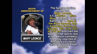 Mary Leonce  short