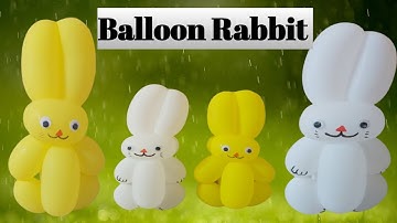 HOW TO MAKE A BUNNY RABBIT Balloon Animal