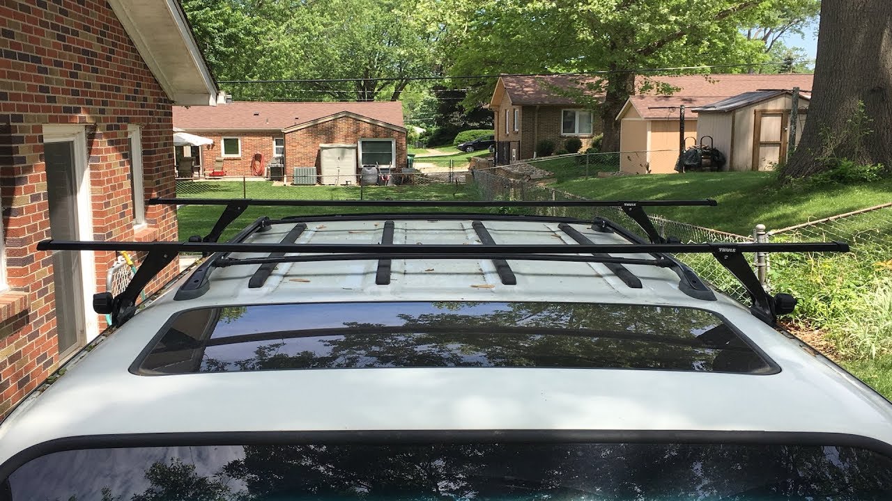 1997 Toyota Land Cruiser Thule Roof Rack Install/Overview - YouTube