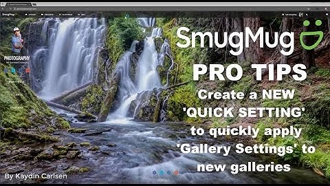 SmugMug Pro Tips - Quick Settings.