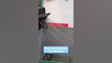 Why recycling foam is so difficult. #polystyrene #recycling #waste