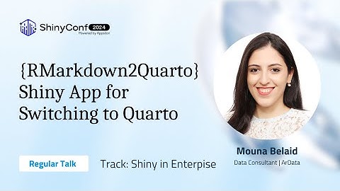 {RMarkdown2Quarto} Shiny App for Switching to Quarto | ShinyConf 2024