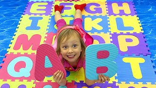 ABC Song - Learn alphabet with Alex And Nastya kids videos channel