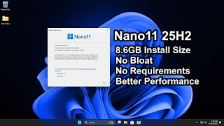 Nano11 25H2: The Ultimate Version Of Windows 11 25H2