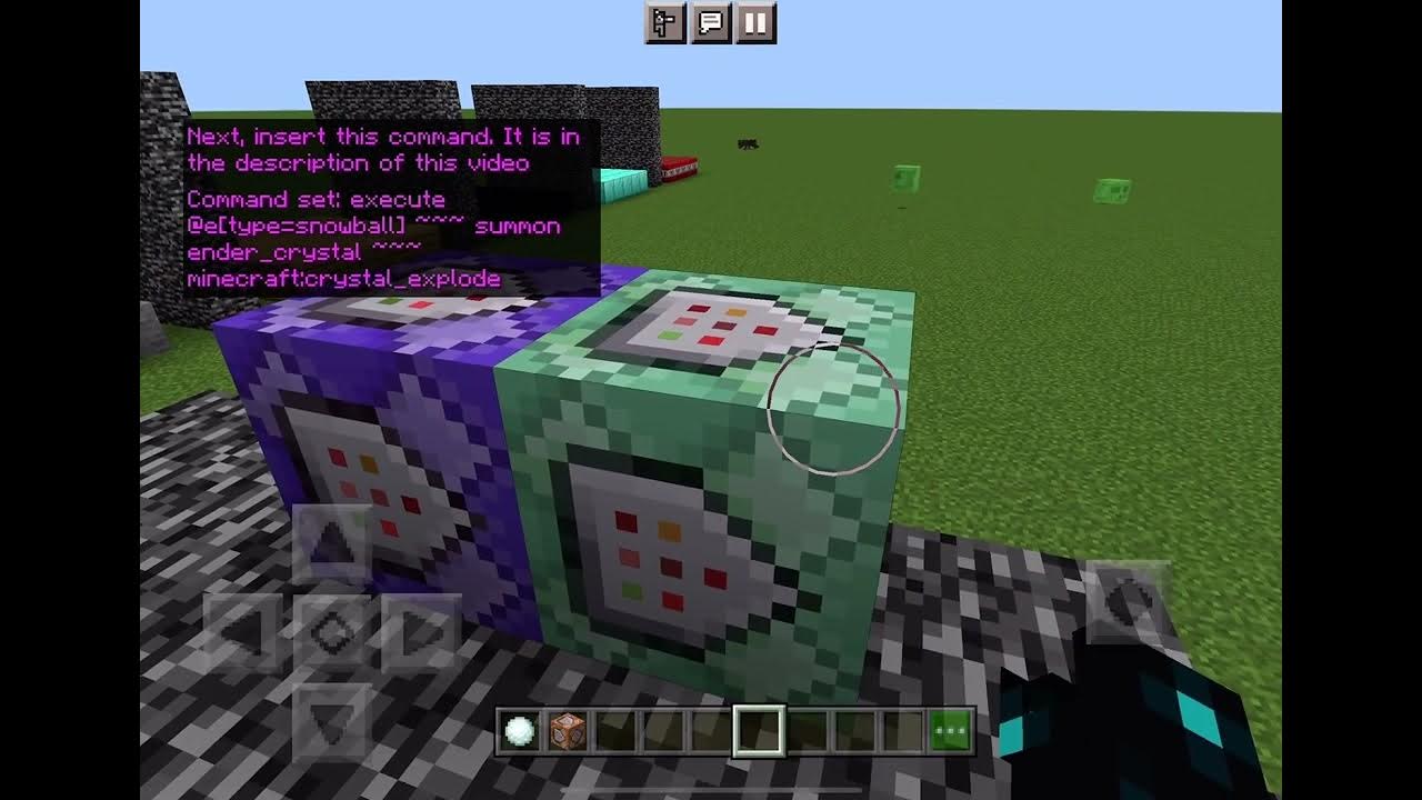 Exploding Snowballs Command (Minecraft Bedrock Edition 1.19) YouTube