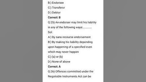 FYBCOM Banking and finance 3rd unit  Endorsement mcq #imp 2nd sem #sppu