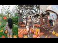 weekend vlog: reading, pumpkin patch + apple orchard, &amp; last min halloween costume ☕️📖🕯️🧸⭑🍂༘*ੈ✩