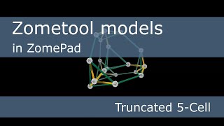 Zometool models in ZomePad - Truncated 5-Cell