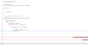 C++ Tutorial: Bubble Sort
